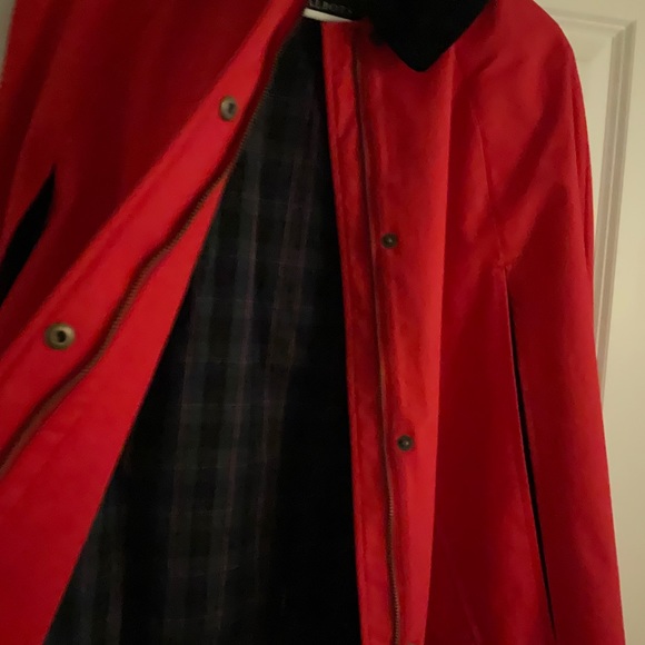 Talbots Donegal Funnel Neck Zip Red Cape - Picture 4 of 9